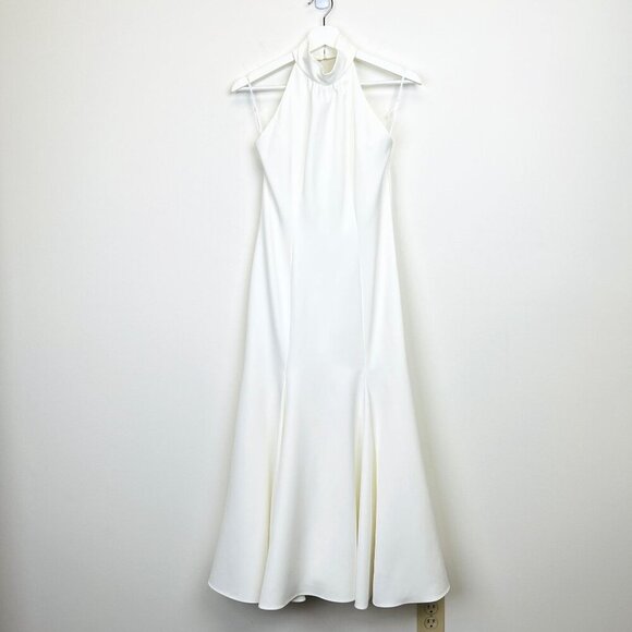 NWT MILLY Penelope Halter Neck Cady Dress  US 4 - Picture 6 of 15